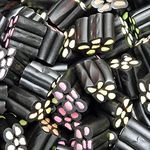 1KG Liquorice Flowers - Fruit Filled Liquorice - Licorice Sweets - Cream Rock