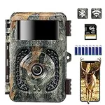 K&F Concept 4K 48MP WiFi Trail Camera, Game Camera with No Glow Night Vision Motion Activated Waterproof, 0.2s Trigger Time, 120° Wide Lens, 2.4'' LCD Hunting Camera for Wildlife Monitoring
