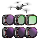 Neewer ND/PL Filter Set Compatible with DJI Mini 4 Pro, 6 Pack UV CPL ND8/PL ND16/PL ND32/PL ND64/PL Polarizer Neutral Density Drone Lens Accessories, Multi Coated HD Optical Glass/Aluminum Frame