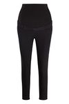 ChicWhisper Ladies Skinny Leg Over Bump Maternity Jeans Black