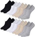 Toes Home Bamboo No Show Trainer Socks for Womens and Men - 8 Pairs Non Slip Low Cut Ankle Socks Sneaker Invisible Footies Loafers Casual Boat Shoes