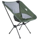 Trespass Folding Chair Lightweight Camping Fishing Steel Frame Carry Bag Perch