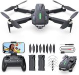 DEERC Drone with 1080P HD Camera for kids and Adults, D75 Foldable FPV RC Quadcopter with 32 Mins Long Flight Time, Brushless Motors, Voice and Gesture Control, Tap Fly, 3 Speed Modes for Beginners