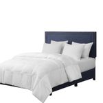 Kathy Ireland White Feather Goose Down Comforter-All Season Warmth, Full/Queen