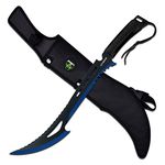 Z Hunter ZB-020BL Fantasy Machete, Black and Blue, Cord-Wrapped Handle, 23.75-Inch Overall