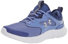 Under Armour Unisex-Child Grade School Infinity 2.0 Print Running Shoe, (400) Baja Blue/Baja Blue/Iridescent, 6 Big Kid