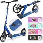 BOLDCUBE Big Wheeler | Scooter for Kids & Teens Ages 7+ Years | Play & Commute | Front Suspension | Height Adjustable 86 to 111 cm