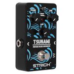 STRICH TSUNAMI Overdrive Guitar Pedal, Blues Drive Vintage Overdrive Effect, True Bypass, Warm or Hot Modes for Electric Guitar, Black