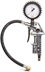 Michelin Gonfleur de Pneus avec Manomètre pour Compresseur, Pistolet de Gonflage de Pneus avec Tuyau, Manomètre, Pression Max. 10 Bar