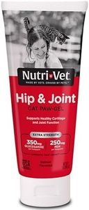 Nutri-Vet Cat Hip & Joint Paw Gel | Cat Joint Supplement | Glucasomine, MSM, and Chondroitin | Tasty & Easy to Give | 3 Ounce Tube