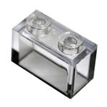 LEGO Parts and Pieces: Trans-Clear (Transparent Clear) 1x2 Brick x20