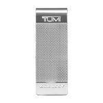 TUMI Men's Ballistic Etched Money Clip, Silver, One Size