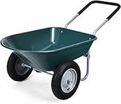 Wheelbarrow Garden Cart, 330 lbs Capacity Heavy Duty Utility Cart with Two 13' Pneumatic Tires, Perfect for Outdoor Lawn Yard Farm Ranch