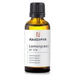 Naissance Lemongrass (Flexuosus) Essential Oil (no. 174) 50ml - Pure, Natural, Steam Distilled, Cruelty Free, Vegan & Undiluted - to for Aromatherapy & Diffusers