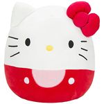 Squishmallows Original Sanrio 12-Inch Hello Kitty in Red Dress Plush - Medium-Sized Ultrasoft Official Plush