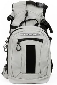 K9 Sport Sack | Adjustable Dog Carrier Backpack (Medium, Plus 2 - Light Grey)