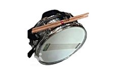 SAIMUSICALS 14 inch x 5.5 inch Snare Drum in Steel Finish with Chrome Hardware Drum Set