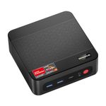 BOSGAME P4 Ultra Mini PC 11 Pro, Ryzen 7 7730U (Over 5700U/5825U), 16GB RAM 1TB SSD Desktop Computers, Dual 2.5G LAN, Wi-Fi 6E, BT5.2, 4K Triple Display HDMI+DP+Type-C, Home Office Business