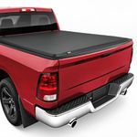 VEVOR Soft Roll-Up Truck Bed Tonneau Cover, Compatible with 2019-2024 Dodge Ram 1500 Classic, 2009-2018 Ram 1500, Fits 5.7 ft (5 ft 7 in/67 in) Bed Without Rambox, PVC Tonneau Cover with Aluminum Bars