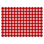 LiteMark 1 inch Red Dot Decal Stickers for Floors and Walls - Pack of 140