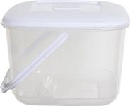 Whitefurze Plastic Food Storage Canister with Handle 6.0L