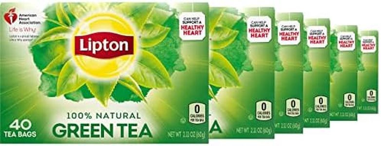 Lipton Green Tea Bags, 100% Natural Tea, 40 ct
