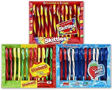 Starburst, Skittles, and Airheads Candy Cane Mixed Pack 3s