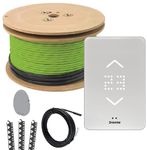 Floor Heating System, 240V Electric Tile Radiant Floor Heating Cable with MYSA Wi-Fi Thermostat (90 Sq.Ft.)