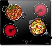 NOXTON Ceramic Hob, Built-in 4 Zone