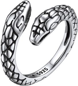 ChicSilver Toe Rings Sterling Silver Adjustable Toe Rings for Women Hypoallergenic Open Snake Toe Rings for Women, CTR55025V-UC