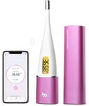 Basal Thermometer for Ovulation, Intelligent BBT Thermometer with Backlit LED Screen & APP(iOS & Android) for NFP, Trying to Conceive, Fertility Monitor & Period Tracker from femometer Vinca II