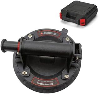 HiFam Glass Suction Cup Lifter With Carry Case | 8" Suction Cup Lifter | Glass Tile Puller | Vacuum Suction Cup For Tiles, Stone, Wood, Glass, Window, Mirror Etc. | Load capacity is within 160 KG |