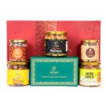 The Flavour Republic Premium Festive Delight Gift Hamper Combo Box | Assorted Dryfruit Cookies Biscuits |Birthday/Anniversary | Diwali Friends & Family Gifts | Corporate Gifting | Gourmet Snack Box