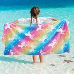 Rainbow Towel For Bath Beaches