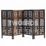 Urbane Crafts Wooden Room Partition/Screen/Room Divider/Room Separator for Living Room Bedroom Hallway Home Office Freestanding (4 Panel 4 Feet)