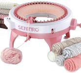 GEMSY Knitting Circular Machine, 40 Needles Smart Knitting Board Rotating Double Knit Loom Machine, Crochet Loom Machine for Kids Children Adults Beginners