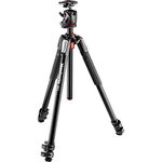 Manfrotto MK055XPRO3-BHQ2, Aluminium 3 Section Tripod with XPRO Ball Head + 200PL plate, Quick Power Lock System, for DSLR, CSC, Mirrorless, Video