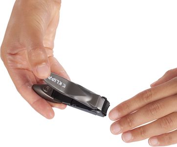 KLIPP Men’s Nail Clippers with Catcher – Heavy Duty, Ergonomic, Ziplock Pouch