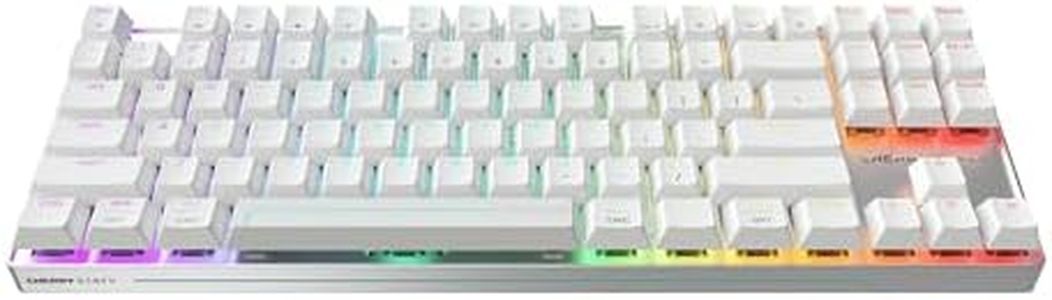 CHERRY XTRFY MX 8.2 Pro TMR Wireless | Magnetic Gaming Keyboard with TMR Technology | 8000Hz | Hot Swappable TKL RGB Mechanical (White)