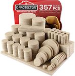 357 pcs Beige Felt Furniture Pads X