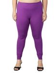 Plus Size Churidar Leggings for Women Purple