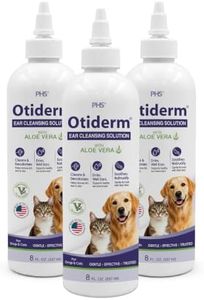Otiderm Ear Cleansing Solution for Dogs and Cats - Deodorize and Gently Clean - Anti-Irritant Formula with Neutral pH and Aloe Vera - Healthy Ears - 8 fl oz, 3-PACK