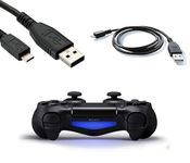 Invero® 3M Micro USB Charger Cable for Playstation 4 PS4 Dualshock 4 Wireless Controller via Bluetooth or Wifi, Features LED Indicator - Play And Charge