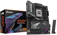 GIGABYTE X870 AORUS Elite WIFI7 AMD AM5 LGA 1718 Motherboard, ATX, DDR5, 4X M.2, PCIe 5.0, USB4, WIFI7, 2.5GbE LAN, EZ-Latch, 5-Year Warranty