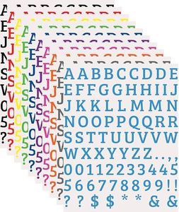 Alphabet Stickers - 1720 PCS Letter and Number Stickers, Self-Adhesive Vinyl Stickers for DIY Crafts, Mailbox Numbers, Classroom Decor, Signs, Doors, Notebooks, Labels