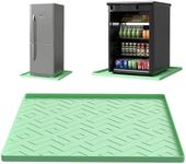 EWX Mini Fridge Silicone Mat 19.7"x19.7"x0.8" - Non-Slip, Spill-Proof, Drip Prevention | Ideal for Refrigerators, Washing Machines, Dryers, Wine Coolers, and Dishwashers