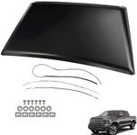 munirater Black Hood Scoop Bulge Kit Front Upper Automotive Replacement Parts for 2014-2021 Tundra Pickup 4-Door 7618134900 76183-34010