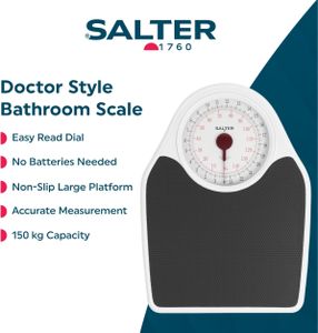Salter Mechanical Bathroom Scale – Easy Read Dial, Analog Weight