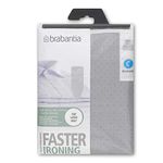 Brabantia 136702 Metallised Silver Ironing Board Cover, L 124 x W 45 cm, Size C