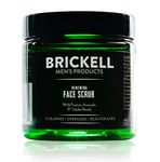 Brickell Men's Renewing Face Scrub for Men, Natural and Organic Deep Exfoliating Facial Scrub Formulated with Jojoba Beads, Coffee Extract and Pumice, 118 mL, Scented